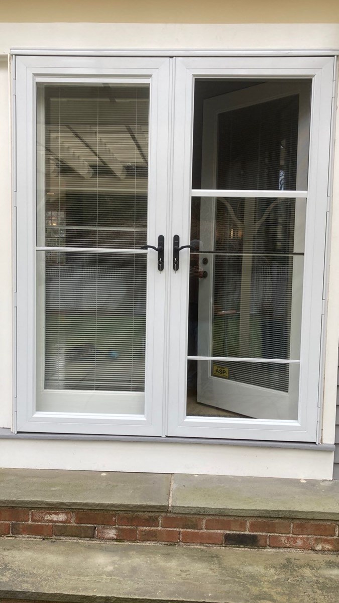 Connecticut full-lite French door installation