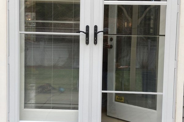 Connecticut full-lite French door installation