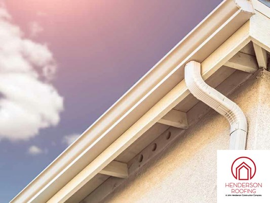 Residential gutter system installation in New England