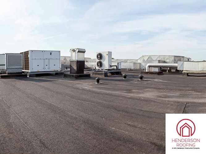 Flat roofing project commercial property in Rhode Island