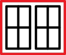 Window number icon