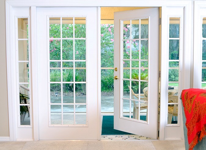 French patio door installation in Connecticut
